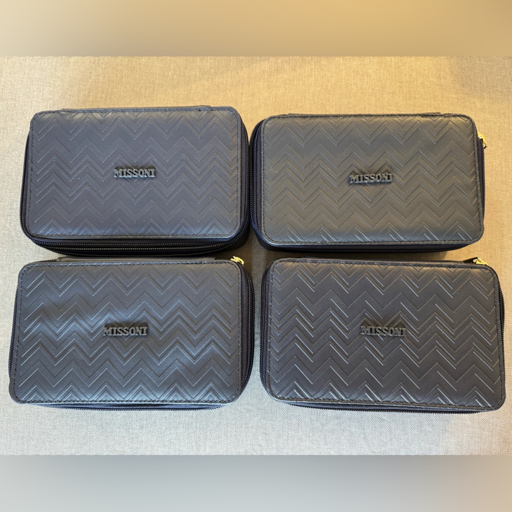 Missoni x Delta One Travel
Toiletry Bag Case Navy Blue
Chevron Pattern 2025